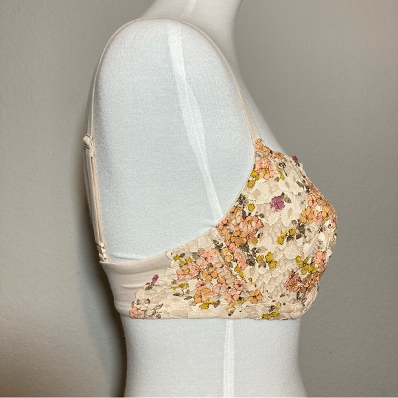 NWT VICTORIA’S SECRET 32DD BBV Unlined Demi Floral Lace Underwire Bra - Picture 3 of 13